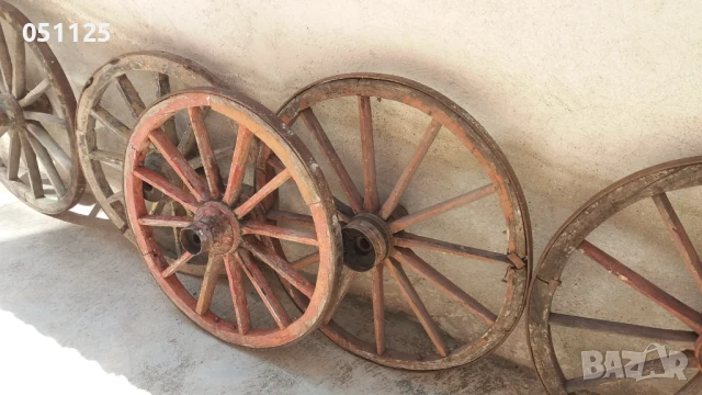 масивни колела от каруца - огромни , снимка 5 - Антикварни и старинни предмети - 50659952