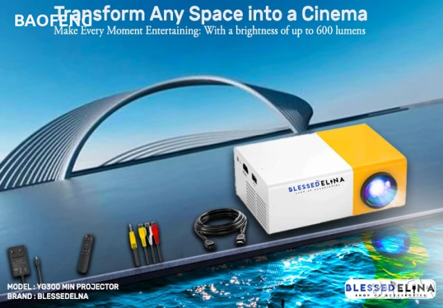 Нов YG300 Мини LED видео проектор/Full HD/забавления за деца/домашно кино/HDMI/USB/дистанционно, снимка 14 - Плейъри, домашно кино, прожектори - 50702532
