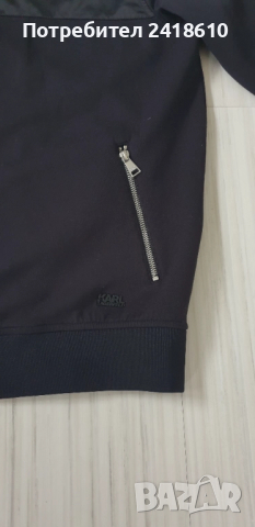Karl Lagerfeld Sweat Jacket Full Zip Mens Size L ОРИГИНАЛ! Мъжко Яке Горнище!, снимка 12 - Якета - 52052620