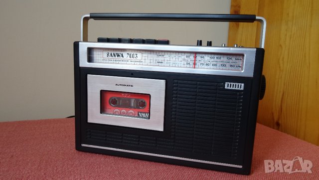 vintage SANWA 7003 Radio Tape-Recorder, снимка 3 - Радиокасетофони, транзистори - 32558462