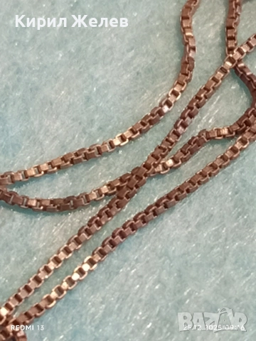 Винтидж сребърен синджир с кръст Jerusalem елегантен дизайн 38910, снимка 9 - Колиета, медальони, синджири - 52895443