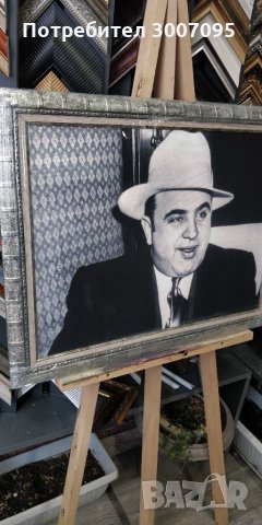 Продавам картина "Ал Капоне", снимка 3 - Картини - 32472141