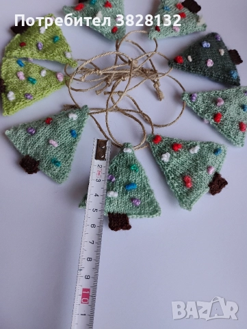 плетени играчки за елха, снимка 4 - Декорация за дома - 52730651