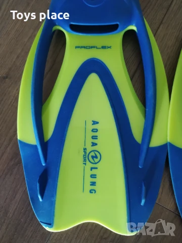 AQUALUNG Професионални Плавници за гмуркане Fizz в неоново жълто и синьо , снимка 4 - Водни спортове - 50933908