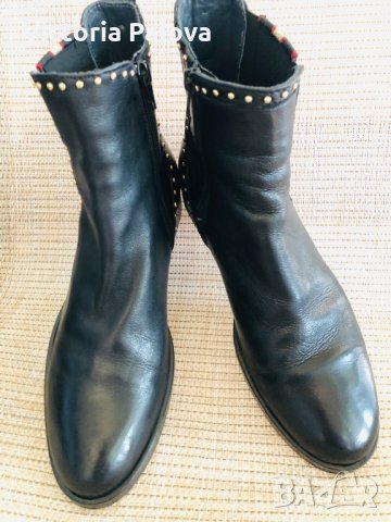 MARIPE,Уникални италиански боти,естествена кожа, снимка 12 - Дамски боти - 27820160