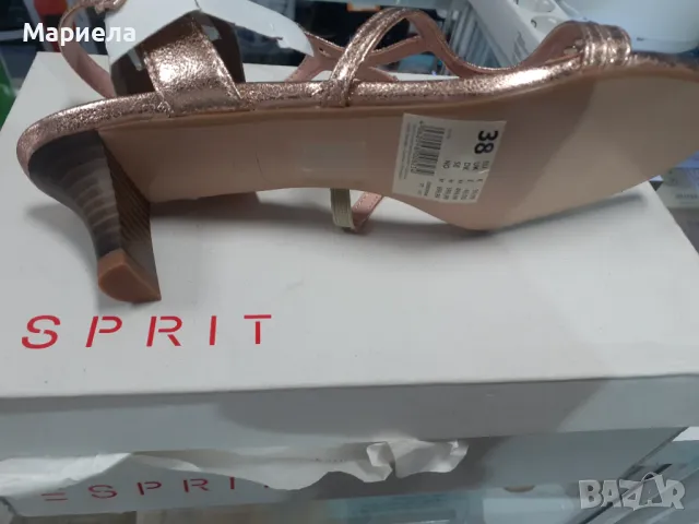Последна бройка дамски сандали Esprit цвят шампанско розово , Нови дамски сандали 38 номер, снимка 3 - Сандали - 47854406