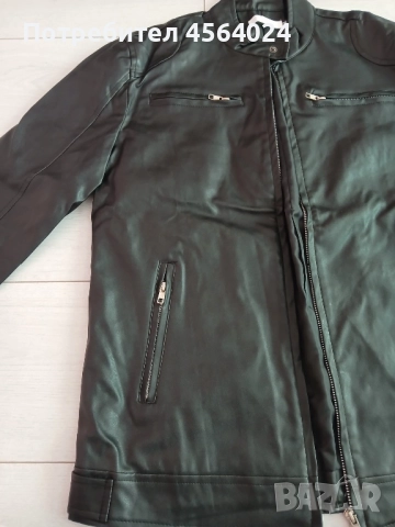 Кожено яке, снимка 6 - Якета - 51859018