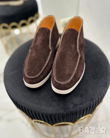 мокасини loro piana от естествен велур
