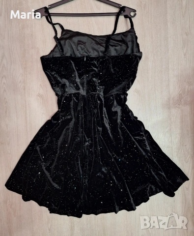 Дамска лъскава кадифена секси рокля, снимка 4 - Рокли - 53433285