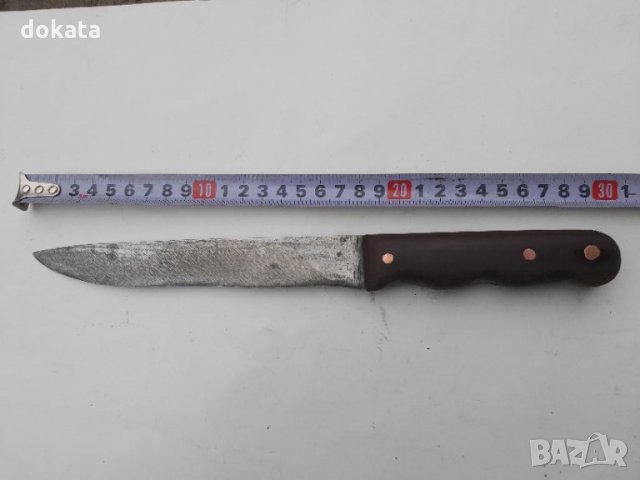 Стар касапски нож от соца., снимка 7 - Ножове - 35649724