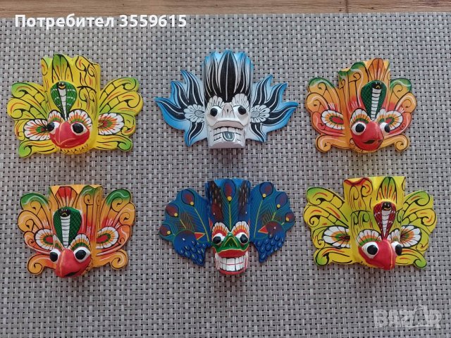 уникални дървени маски от Шри Ланка, снимка 1