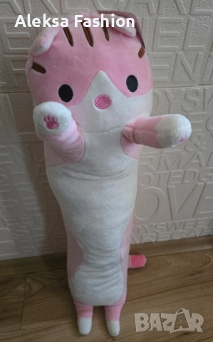 Плюшено дълго коте за гушкане мачкане и игра, снимка 3 - Плюшени играчки - 52158242