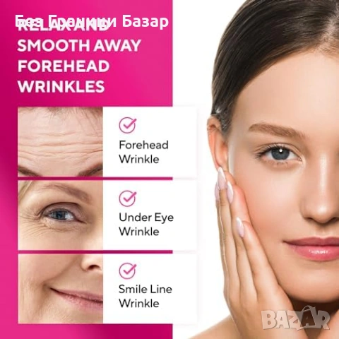 Нови Многократни силиконови пластири за лице против фини линии 5 броя, снимка 5 - Други - 53391035