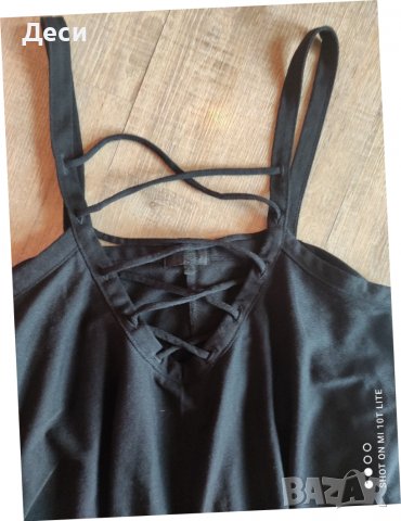 РАЗПРОДАЖБА Черен красив топ, снимка 6 - Потници - 37196644