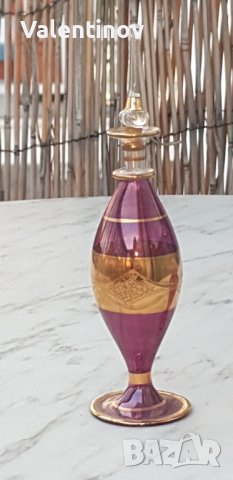 Старинен стъклен флакон за парфюм , снимка 2 - Антикварни и старинни предмети - 43195673