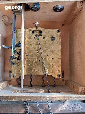 немски стенен часовник с махало 32/1, снимка 11 - Стенни часовници - 53072434