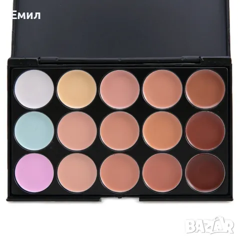 Палитра с 15 бр. боички за контуриране на лицето, снимка 3 - Козметика за лице - 47698566