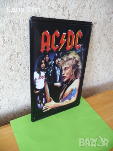 Метална табела AC/DC heavy metal хеви метъл китари, снимка 3 - Фен артикули - 31985932