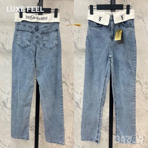 Дамски Дънки ⚜️ YVES SAINT LAURENT , снимка 2 - Дънки - 53115992