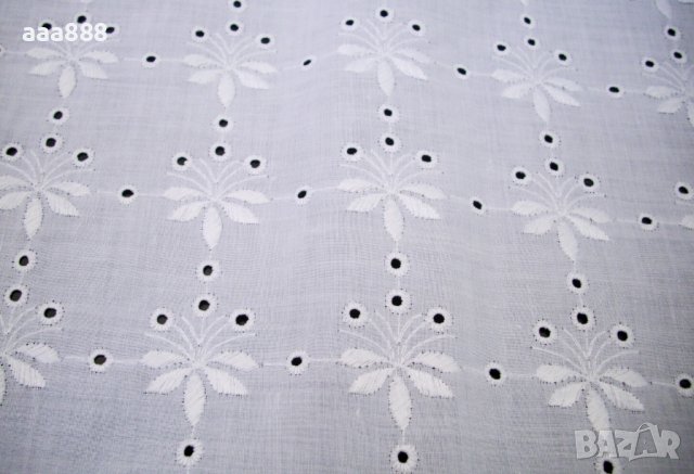 Рязана бродерия на плат памук видове, снимка 7 - Платове и дамаски - 43597540