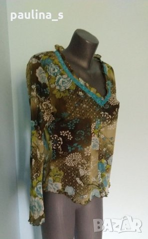 Екзотична еластична блуза / топ "Promiss" / унисайз , снимка 3 - Блузи с дълъг ръкав и пуловери - 15885422