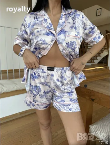 Дамска пижама сатен 