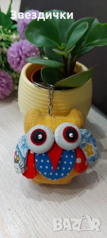 Ключодържател 🦉 Бухалче 🦉 в жълто, снимка 1 - Други - 32241926