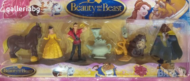  Комплект фигурки на Красавицата и звярът (Beauty and the Beast), снимка 1 - Фигурки - 39605559