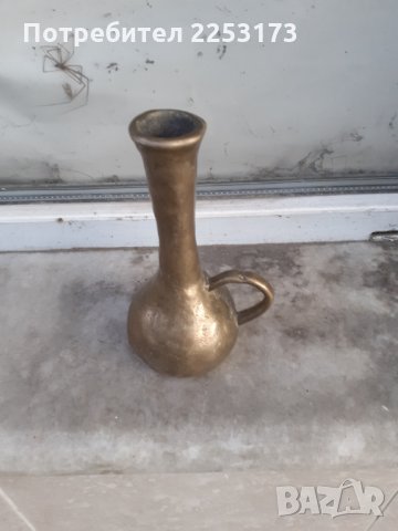 Масивна месингова кана, снимка 1