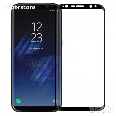 Стъклен протектор за Samsung Galaxy S9+  S9 Plus G965 FullFace черен Black скрийн протектор, снимка 4 - Фолия, протектори - 21524070