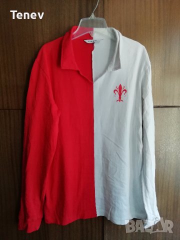 Fiorentina 1926-27 Le coq sportif оригинална памучна блуза Фиорентина размер М ретро винтидж модел 