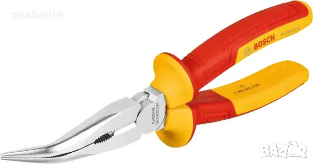 Клещи телефонни удължени извити (40°) 200 mm изолирани VDE Bosch