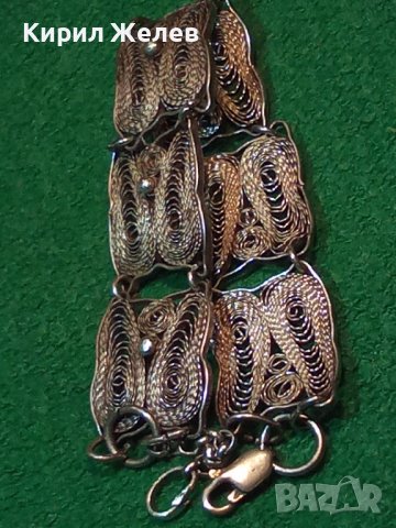 СТАРА ФИЛИГРАННА СРЕБЪРНА РЕТРО АРТ ГРИВНА ВИСОКА ПРОБА СРЕБРО 100% РЪЧНА МАЙСТОРСКА ИЗРАБОТКА 27251, снимка 14 - Антикварни и старинни предмети - 36867345