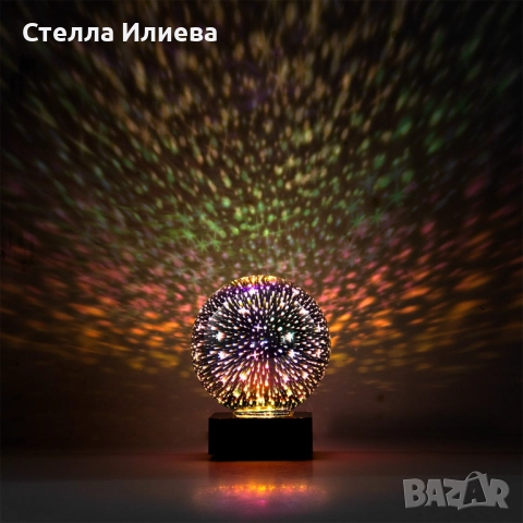LED 3D нощна лампа , снимка 4 - Настолни лампи - 52308027