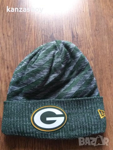 New era NFL Green Bay Packers- мъжка зимна шапка КАТО НОВА 100% оригинал универсален размер, снимка 1 - Шапки - 43733527