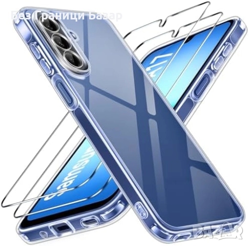Нов Калъф + 2 стъкла за Samsung Galaxy A17, военна защита, прозрачен кейс