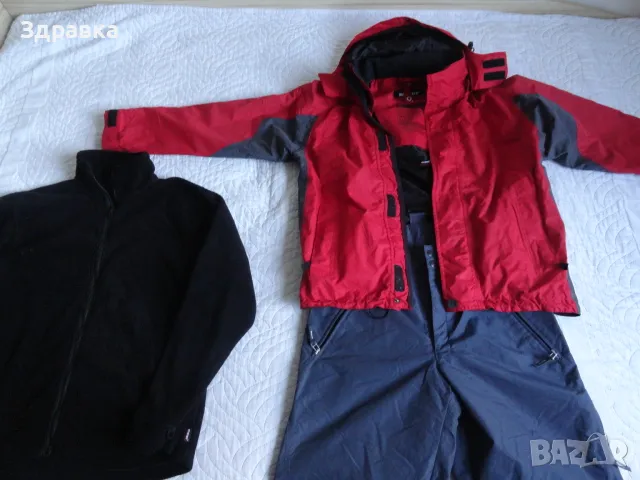 Екип за ски и сноуборд М размер От три части Яке,панталон и полар, снимка 8 - Зимни спортове - 48833873