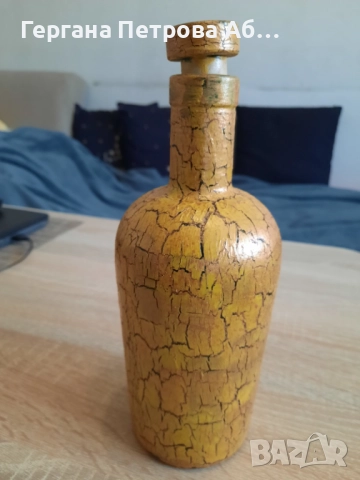 Единични бройки изцяло ръчно изработени бутилки за домашно произведени ракия и вино., снимка 3 - Декорация за дома - 51682877