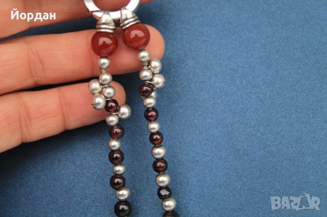 Дизайнерски накит/гердан-сребро,гранат,карнеол, снимка 13 - Колекции - 40486029