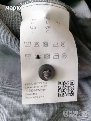Hugo boss orange shirt slim fit, снимка 4 - Ризи - 36713007