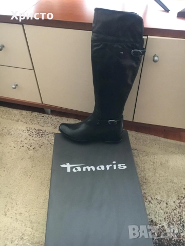 Дамски кожени ботуши 