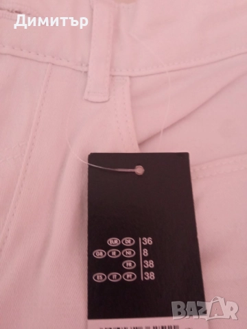 Бял летен панталон № 36 - нов, на Esmara, снимка 5 - Къси панталони и бермуди - 52005669