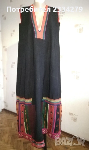 Стара тракийска женска носия ,,Увалиски" сукман, риза, престилка. , снимка 8 - Антикварни и старинни предмети - 53235922