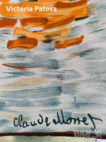 Колекционерски шал-картина Клод Моне., снимка 3 - Шалове - 36550558