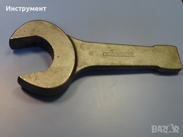 Ключ гаечен ударен едностранен Gedore B04327-120mm Metric Open Ended Slogging Spаnner, снимка 1 - Ключове - 43240248