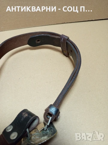 Соц Стар Офицерски Колан Естествена Кожа., снимка 7 - Антикварни и старинни предмети - 50659497