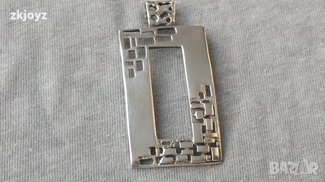 ГОЛЯМА ДИЗАЙНЕРСКА СРЕБЪРНА ВИСУЛКА  6.15 грама/ 925 МАРКИРАНА