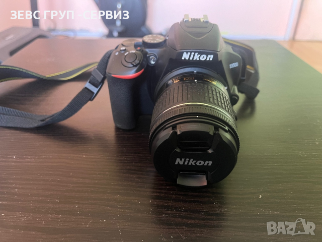 Фотоапарат DSLR Nikon D3500, 24.2MP, Черен + Обектив AF-P 18-55 мм VR, снимка 5 - Фотоапарати - 44882163