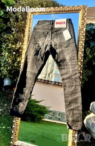 Мъжки черни напръскани дънки , снимка 2 - Дънки - 37182718