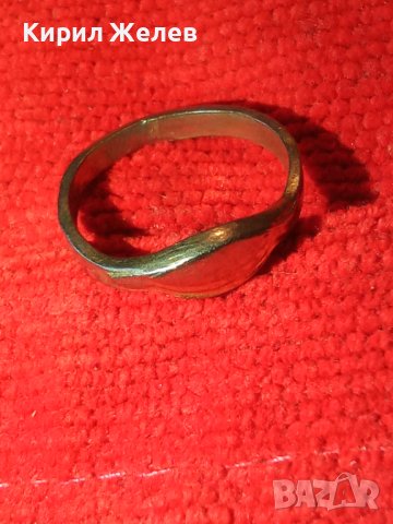 СТАР МАЙСТОРСКА ИЗРАБОТКА ПОСРЕБРЕН ПРЪСТЕН БЛАГОРОДНА НЕРЪЖДАЕМА СТОМАНА ВИНТИДЖ АРТ БИЖУ 25812, снимка 12 - Антикварни и старинни предмети - 35746447